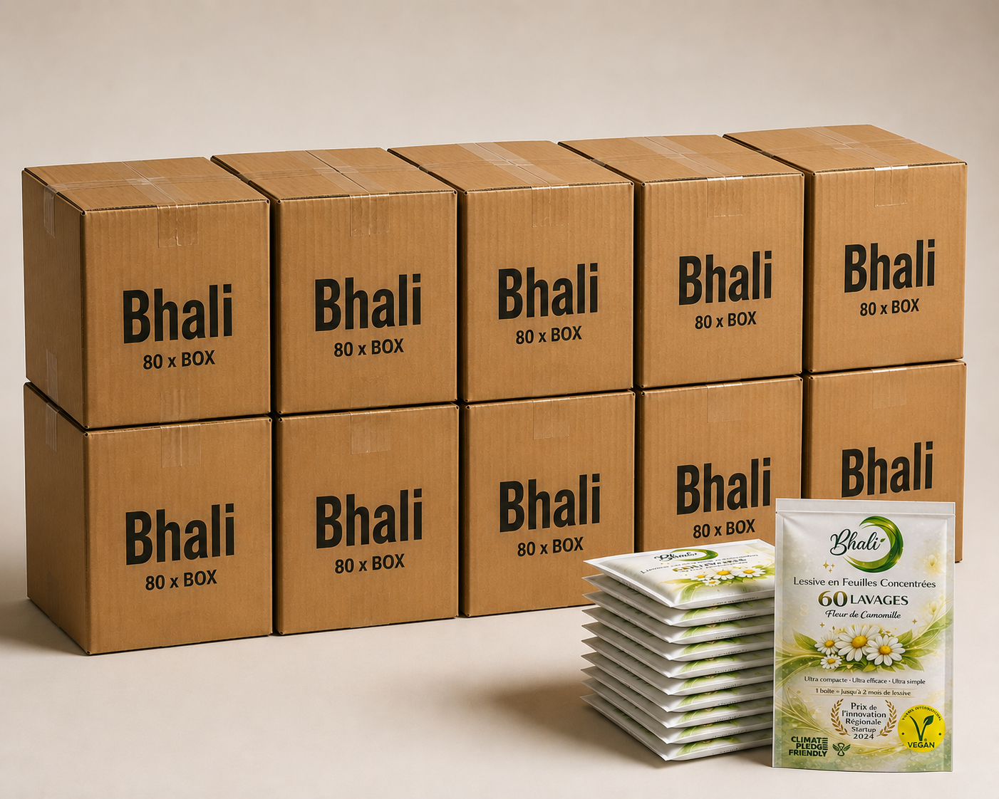 Pack Revendeur Bhali - Lessive Feuille en gros