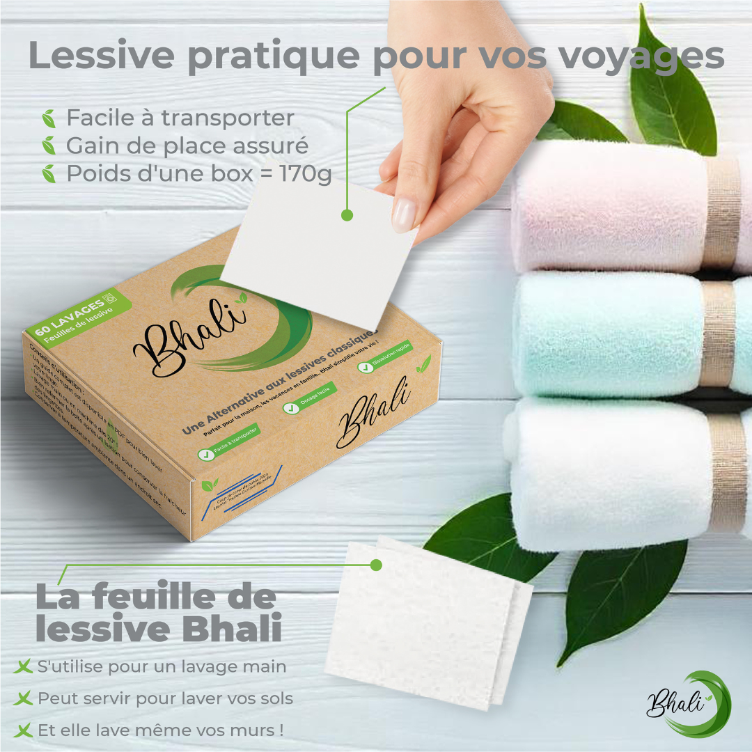 Pack Revendeur Bhali - Lessive Feuille en gros