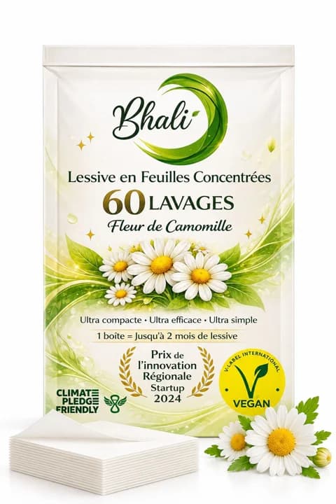 Lessive en feuilles Bhali Fleur de Camomille