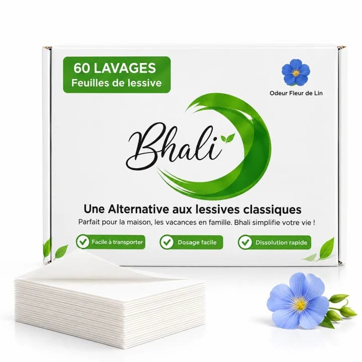 Lessive en feuilles Bhali Fleur de Lin