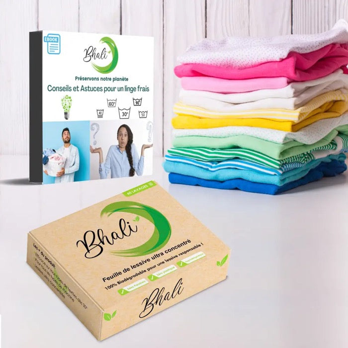 Petites marques de feuilles de lessive — boîte Bhali