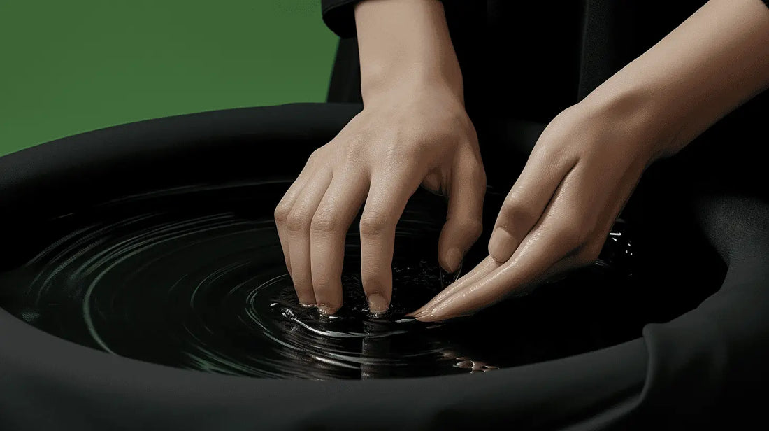 Natural black clothes washing