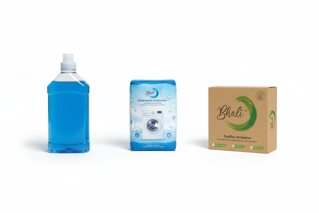 Lessive Liquide vs Poudre vs Feuille : Comparatif Honnête 2026