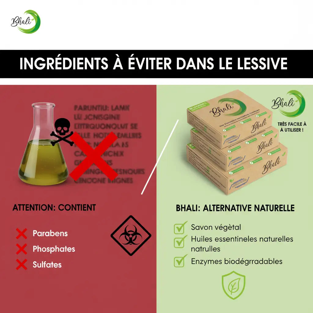 Ingrédients à éviter dans les lessives: Liste 2025