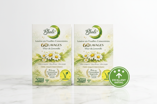 meilleure lessive Yuka 2026 BHALI certifiée VEGAN biodégradable sans agents agressifs