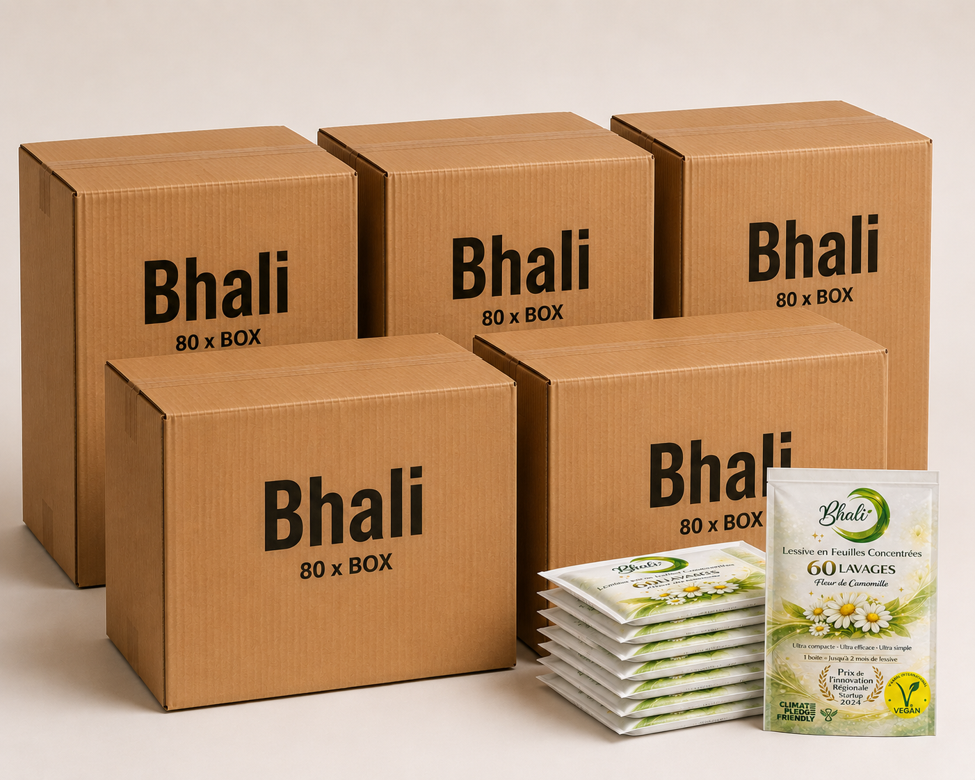 Pack Revendeur Bhali - Lessive Feuille en gros
